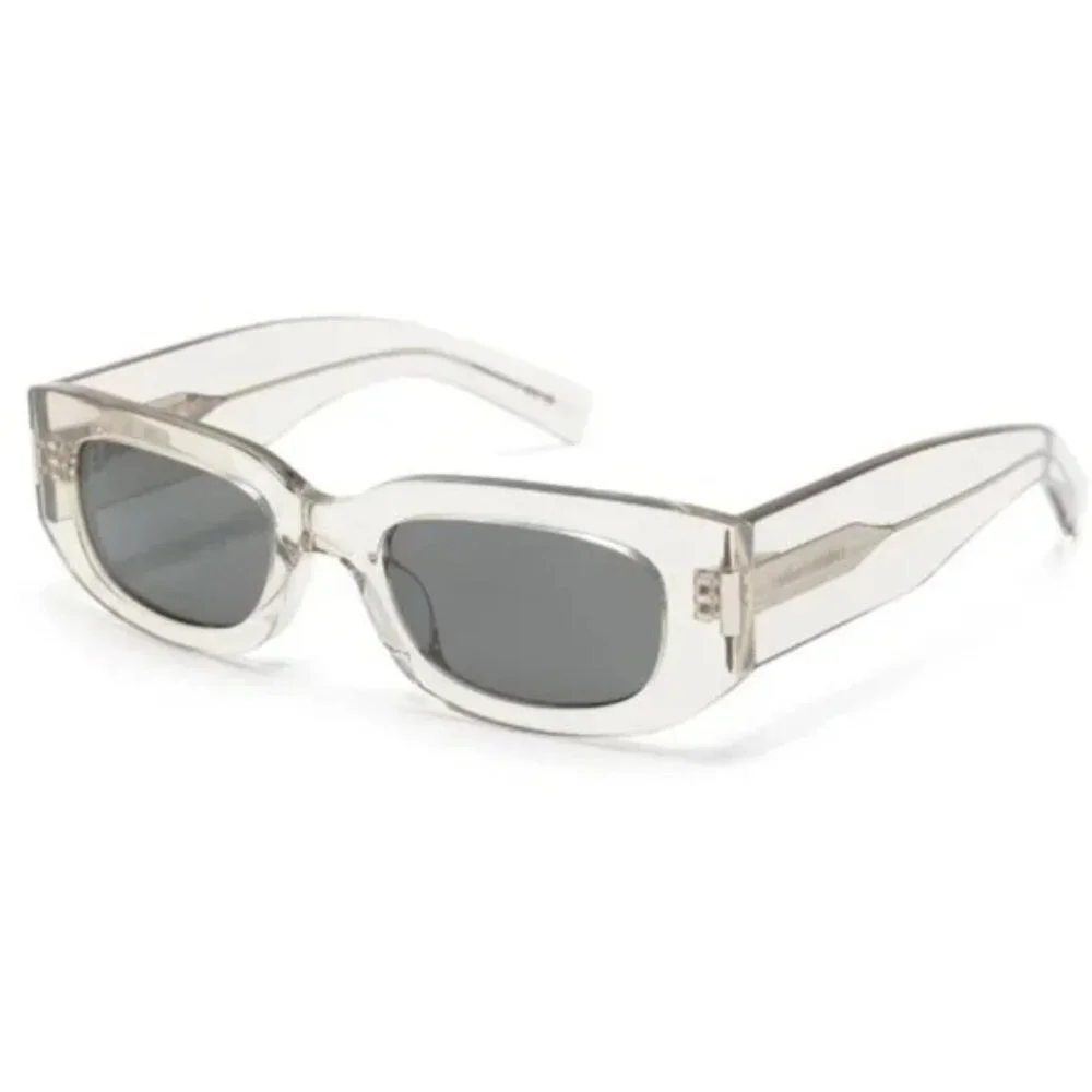 NEW SAINT LAURENT SUNGLASSES UNISEX CLEAR GRAY SUNLASSES SAINT LAURENT